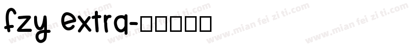 fzy extra字体转换